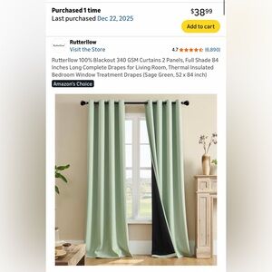 Sage Green Blackout Curtains
